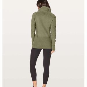 Lululemon Radiant Jacket II in Heathered Fatigue Green